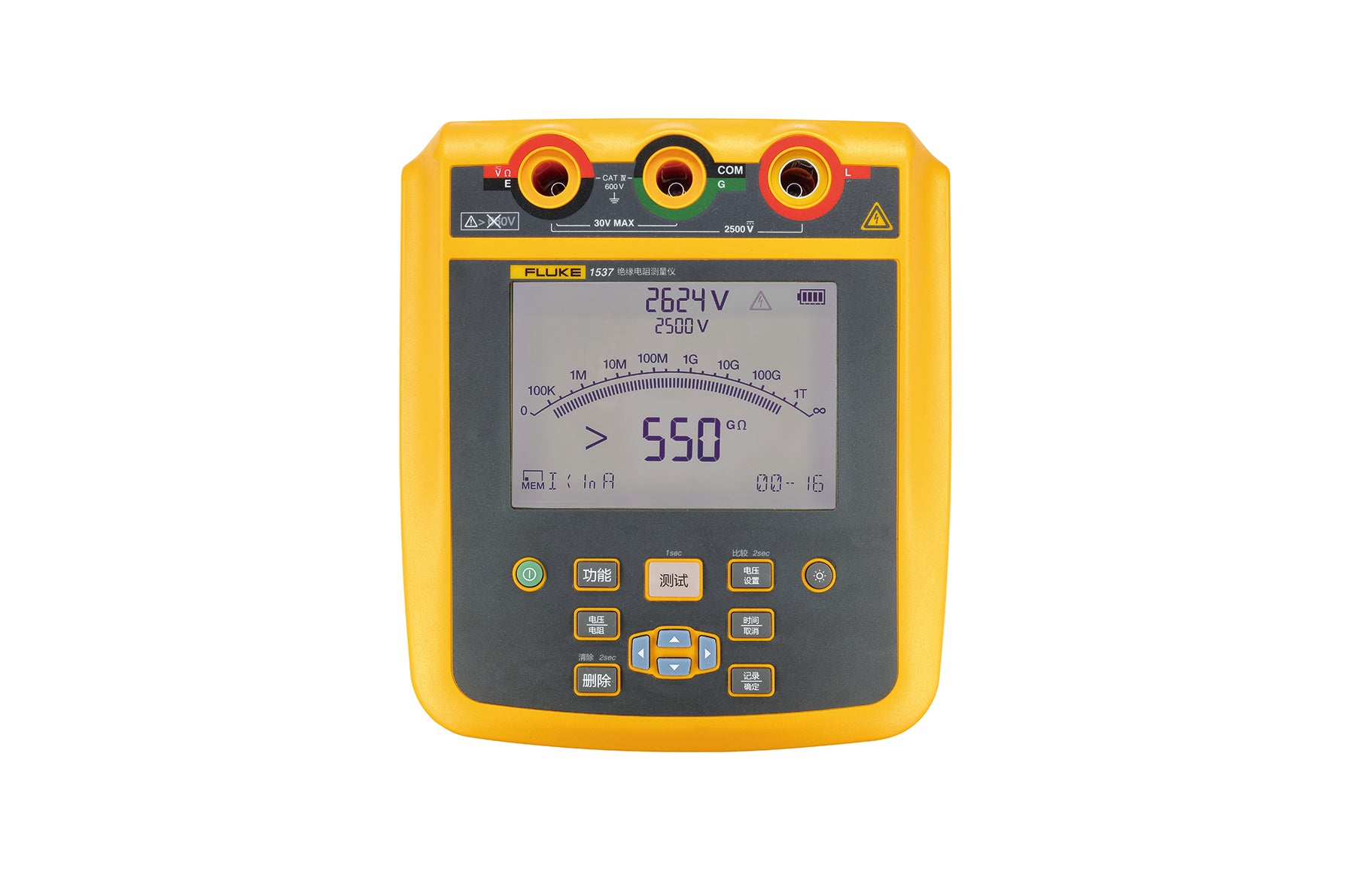 Fluke 1537 绝缘电阻测试仪（2500V高压兆欧表）产品图片