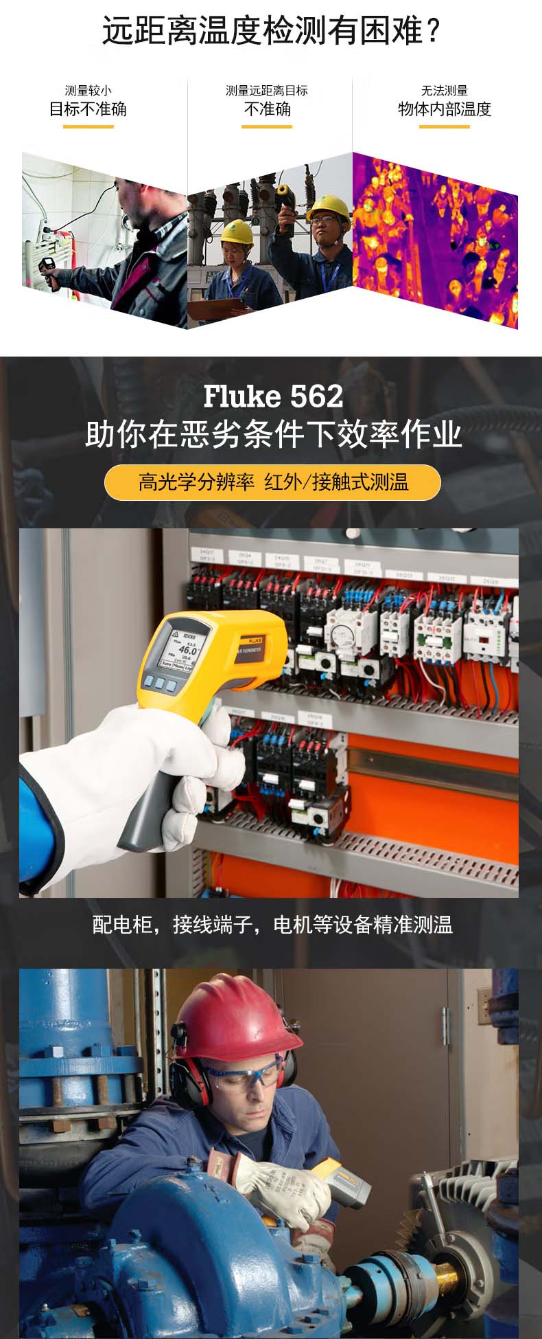Fluke 562/Fluke 563 高精度两用红外测温仪