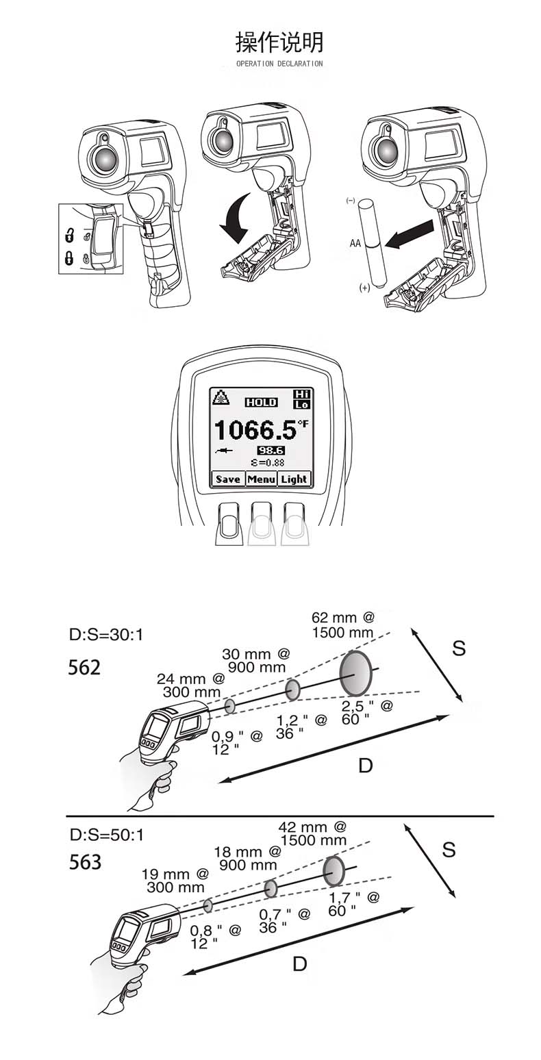 Fluke 562/Fluke 563 高精度两用红外测温仪