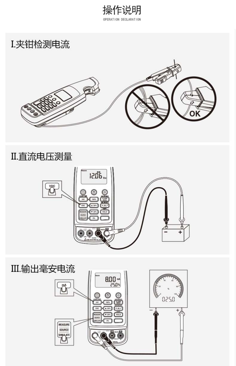 福禄克Fluke 773 毫安级过程钳型表