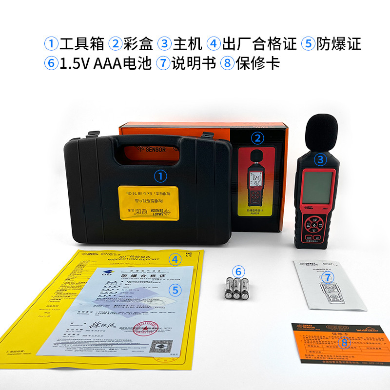AM824 防爆型数字噪音计产品图片