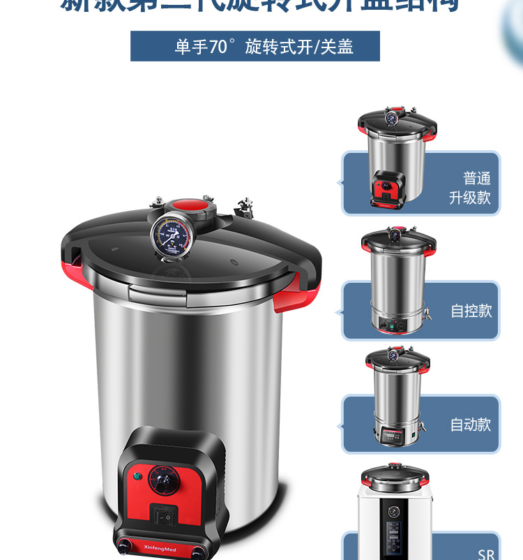 新丰/中友实验室高温高压蒸汽灭菌器/灭菌锅选型表
